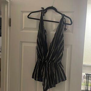 Swim cover up romper